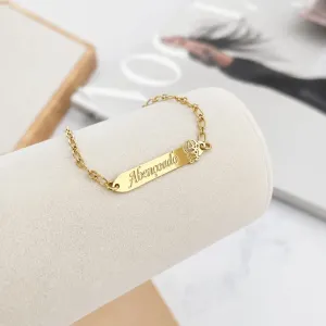 PULSEIRA INFANTIL PLACA ABENÇOADO COM MENINO