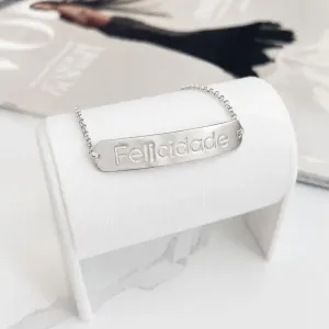 PULSEIRA PLACA FELICIDADE