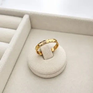 ANEL ALIANÇA 3MM COM DETALHES