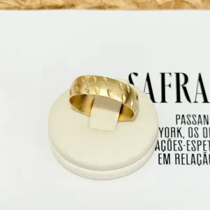 ANEL ALIANÇA TRABALHADAS/DIAMANTADAS