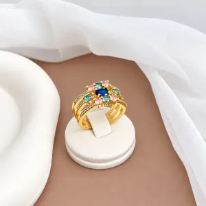 ANEL ZIRCONIAS COLORIDAS