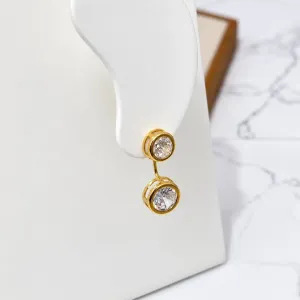 BRINCO EAR JACKET VIRGÍNIA ZIRCONIA REDONDA