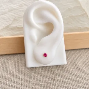 BRINCO PONTO DE LUZ 3MM PINK