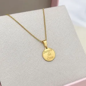COLAR MINI MEDALHA - SEMPRE FOI DEUS