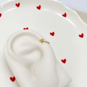 PIERCING FURO NARIZ/ORELHA CORAÇÃO