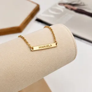 PULSEIRA INFANTIL COM NOME VAZADO BL0654 - MANUELA