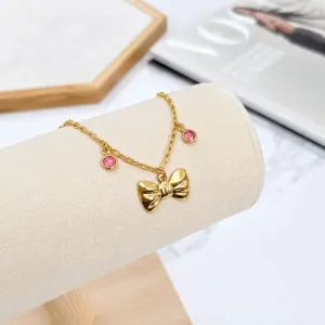 PULSEIRA INFANTIL LAÇO E 2 PEDRINHAS