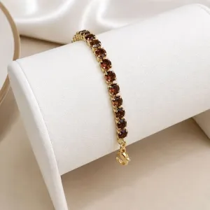 PULSEIRA RIVIERA 4MM MARROM