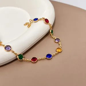 PULSEIRA TIFFANY PEDRAS COLORIDAS