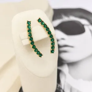 BRINCO EAR CUFF RIVIERA VERDE ESMERALDA
