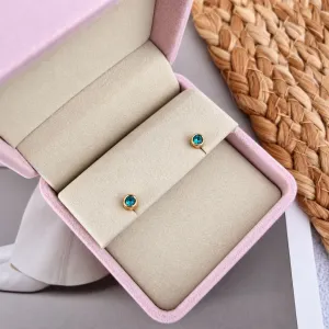 BRINCO PONTO DE LUZ AZUL COM TARRAXA BABY