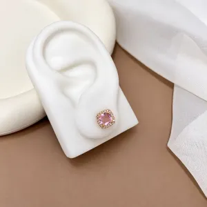 BRINCO QUADRADO PRINCESA ROSA