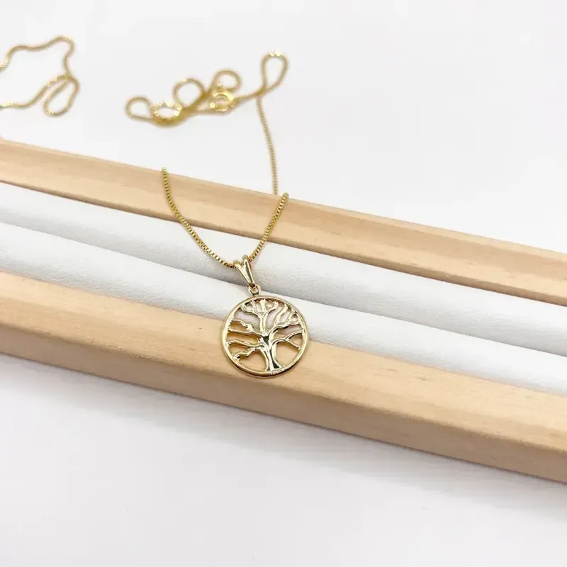 COLAR ÁRVORE DA VIDA 1,5CM -VENEZIANA 50CM