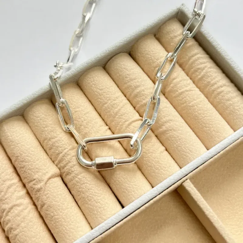 COLAR ELO CARTIER COM MOSQUETÃO