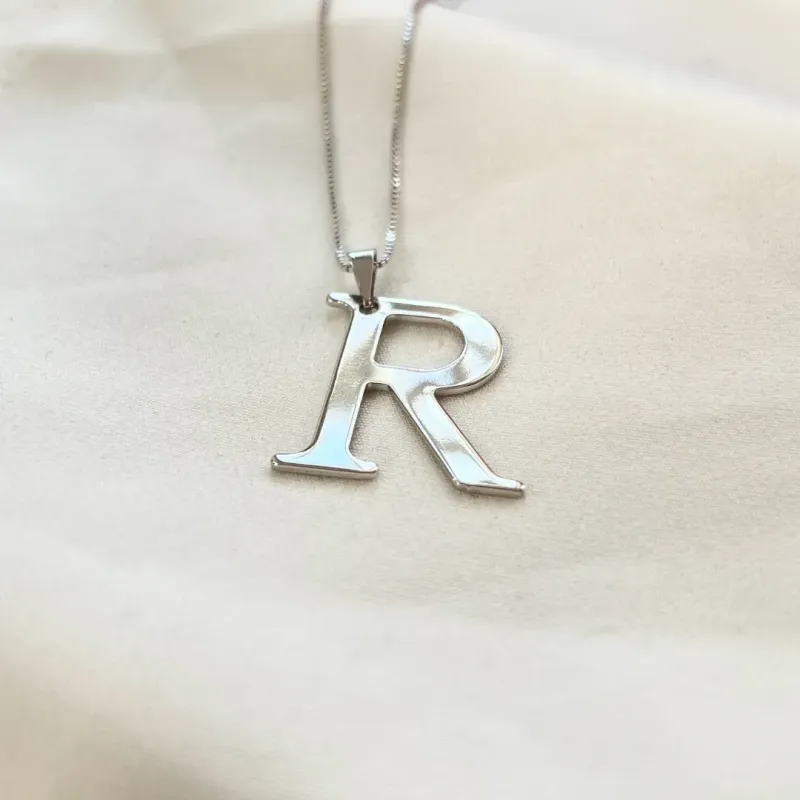 COLAR PINGENTE LETRA 3CM - R