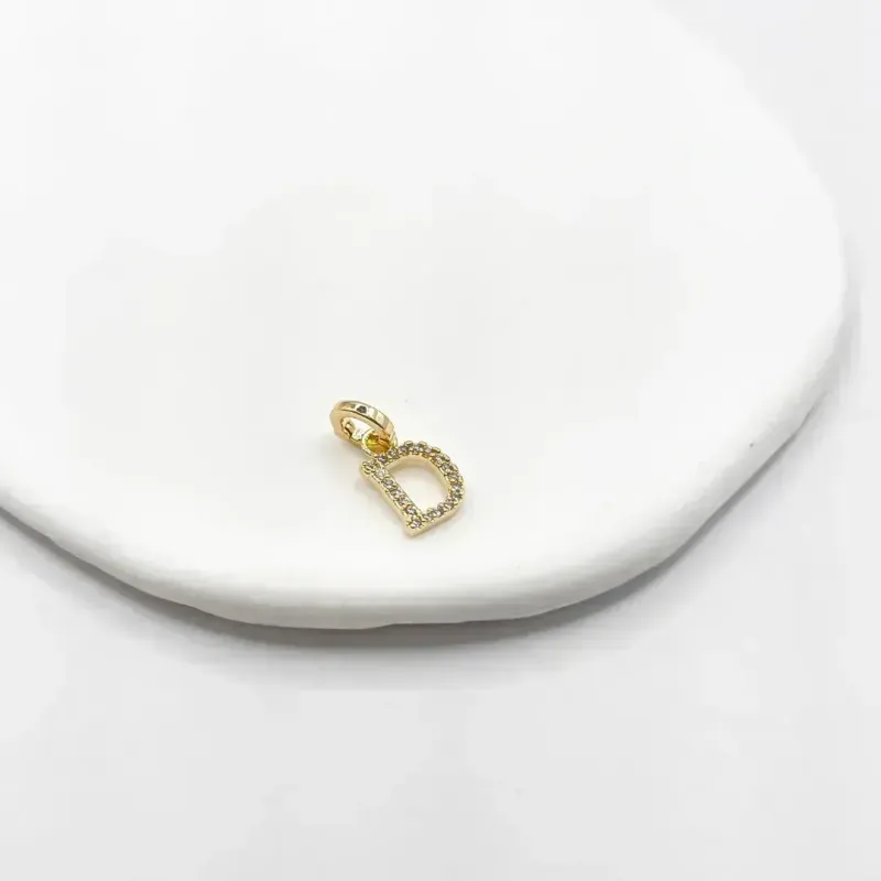 PINGENTE (CHARMS) LETRA 1CM - D