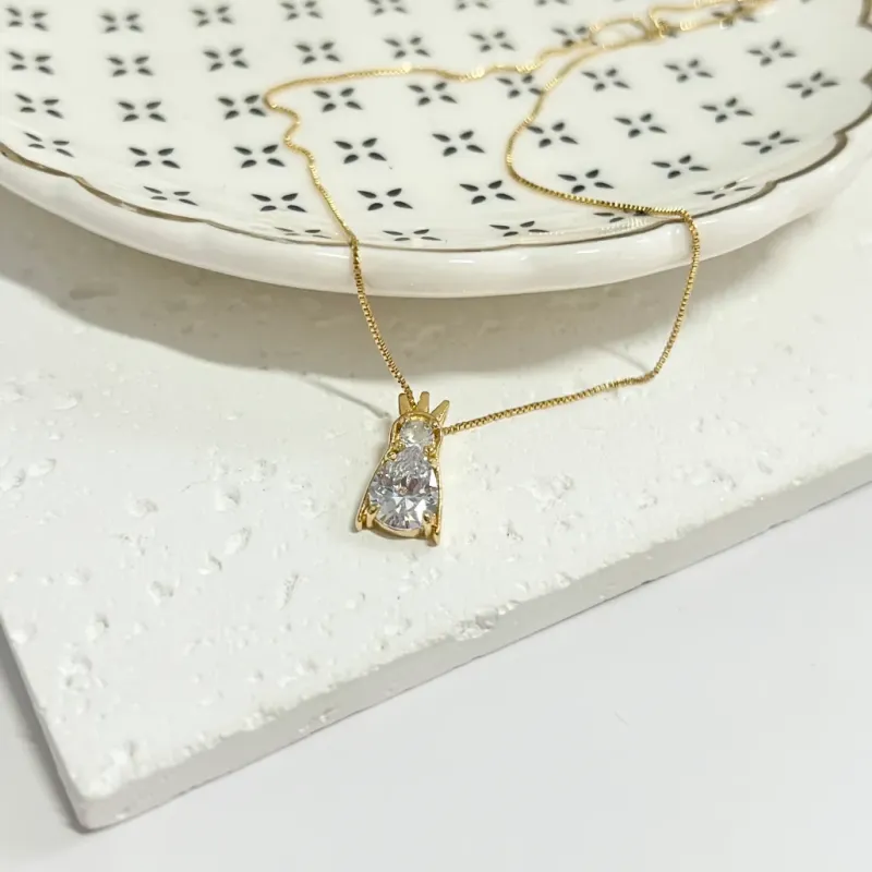 COLAR NOSSA SENHORA DE APARECIDACOM PEDRAS CRISTAL