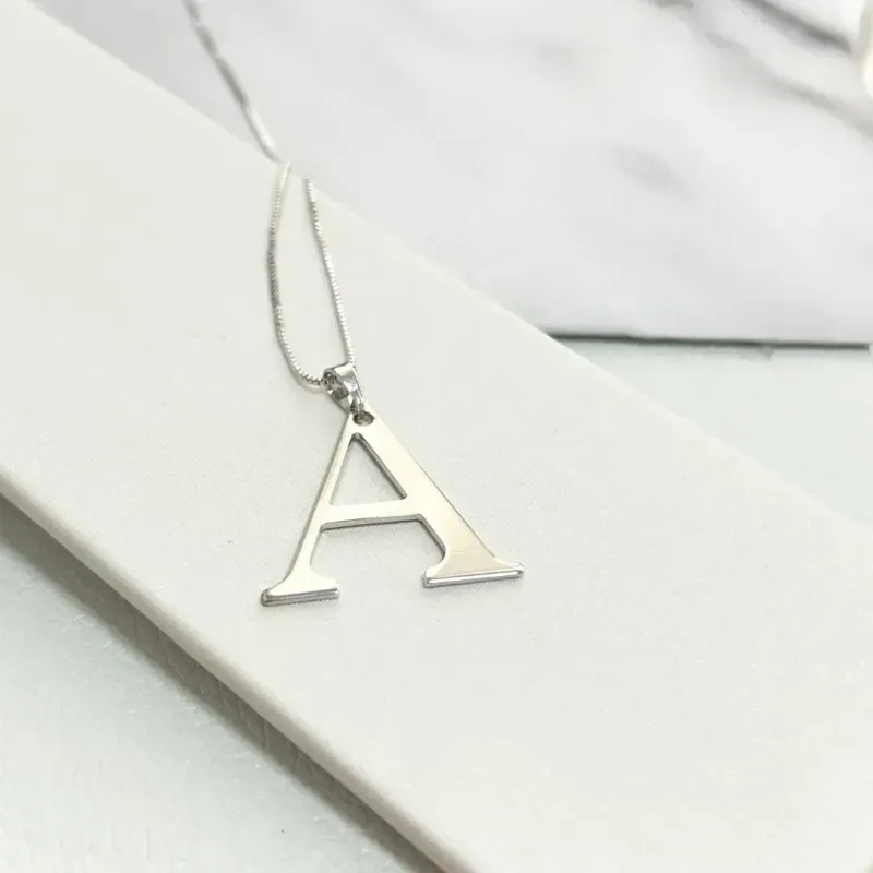 COLAR PINGENTE LETRA 3CM - A
