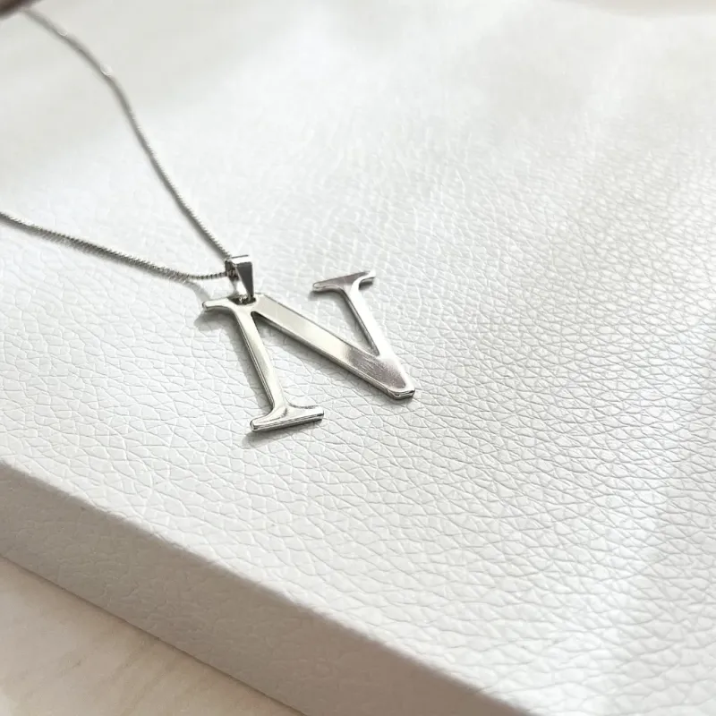 COLAR PINGENTE LETRA 3CM - N