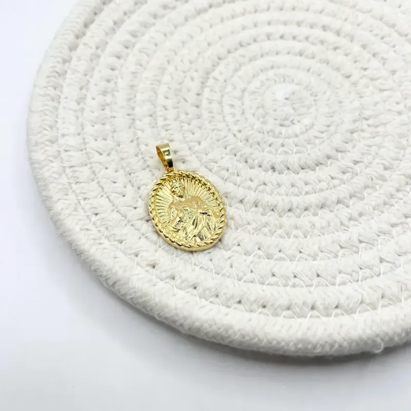 PINGENTE MEDALHA OVAL JESUS CRISTO