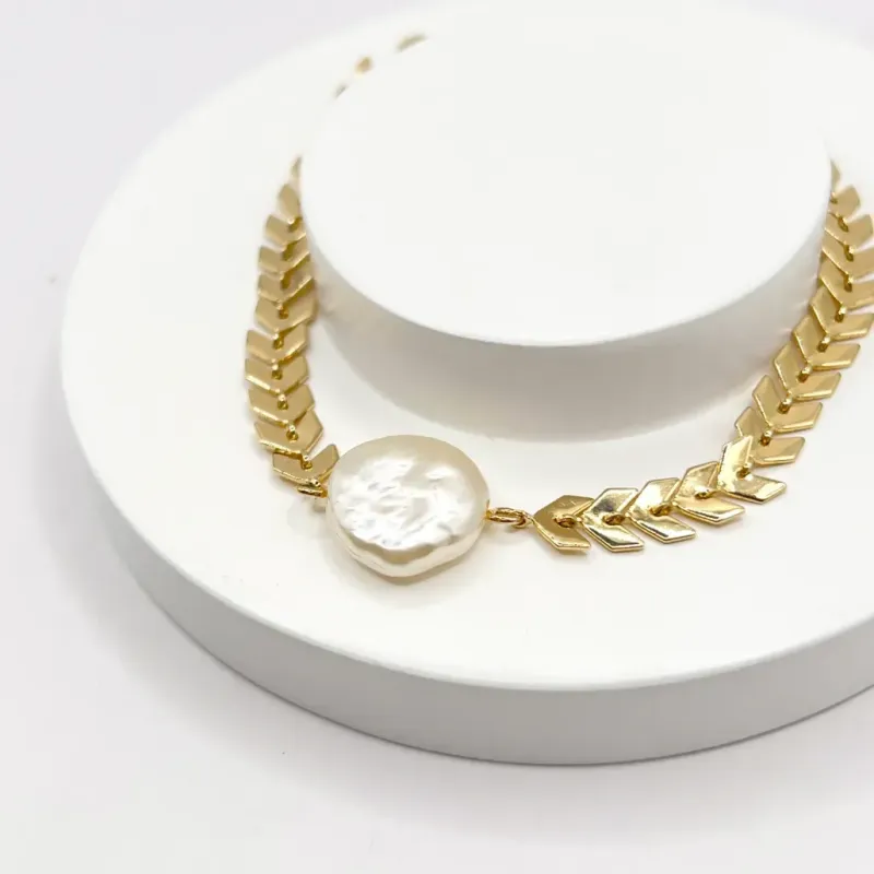 PULSEIRA ESCAMAS COM PÉROLA