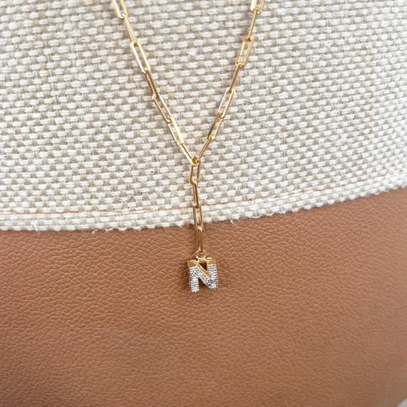 COLAR CARTIER GRAVATA COM LETRA - N