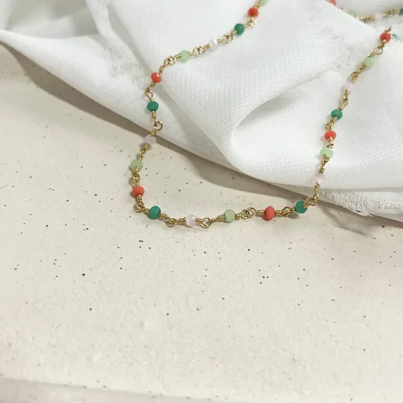 COLAR MIÇANGAS COLORIDAS