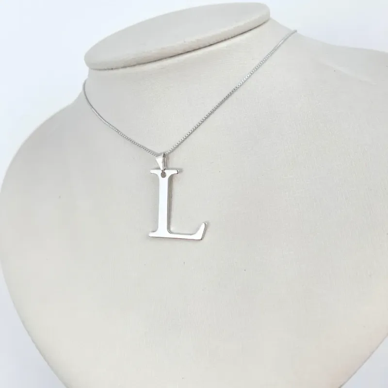 COLAR PINGENTE LETRA 3CM - L