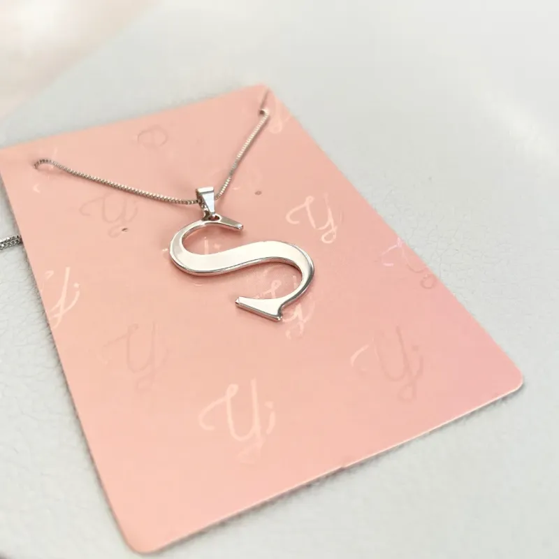 COLAR PINGENTE LETRA 3CM - S