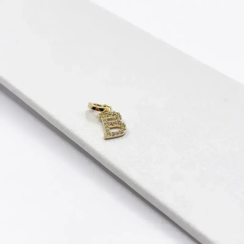PINGENTE (CHARMS) LETRA 1CM B