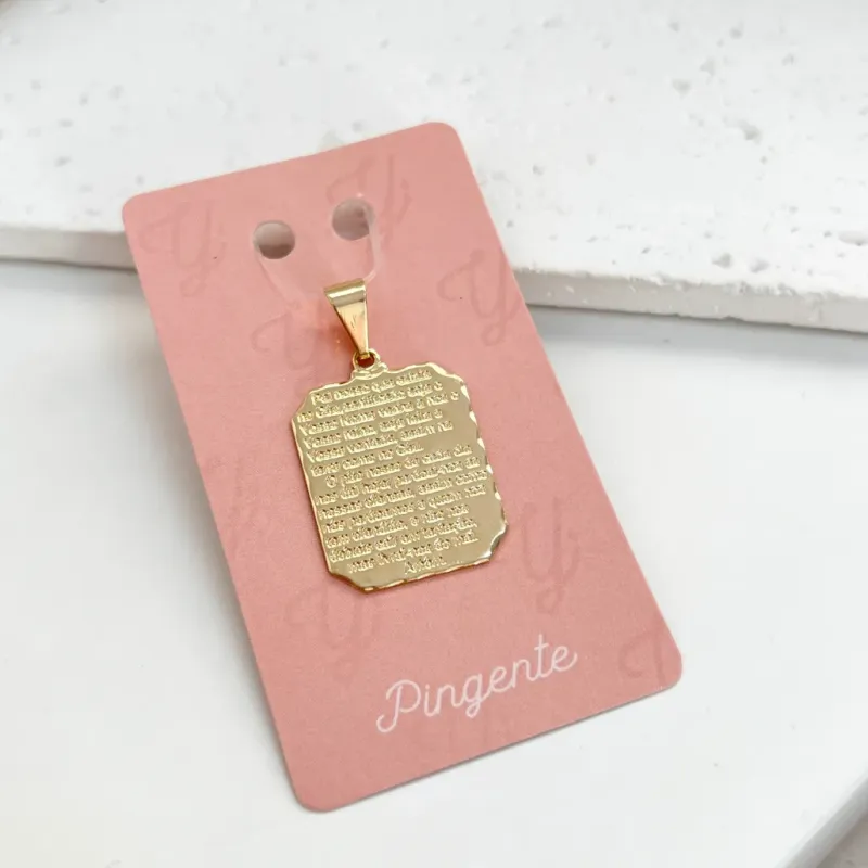 PINGENTE PLACA PAI NOSSO