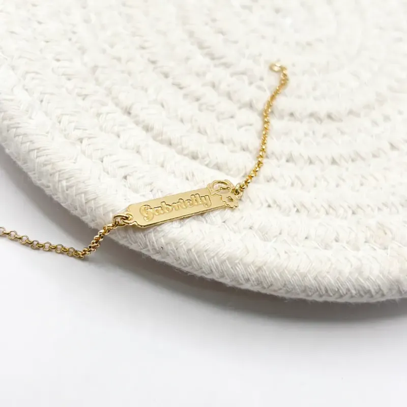 PULSEIRA INFANTIL DE NOME COM MENINA - GABRIELLY