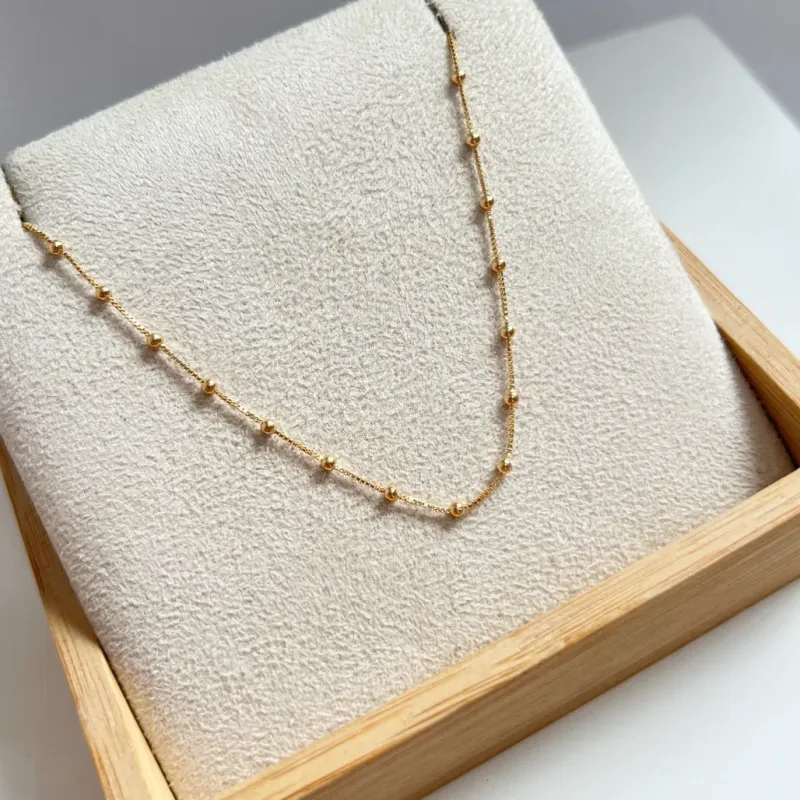 TORNOZELEIRA VENEZIANA 0,6MM COM BOLINHAS