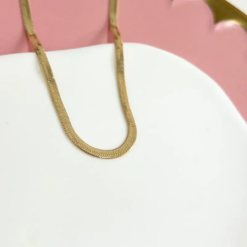 COLAR CHOKER FITA ITALIANA 3MM - 30CM + 10CM EXTENSOR
