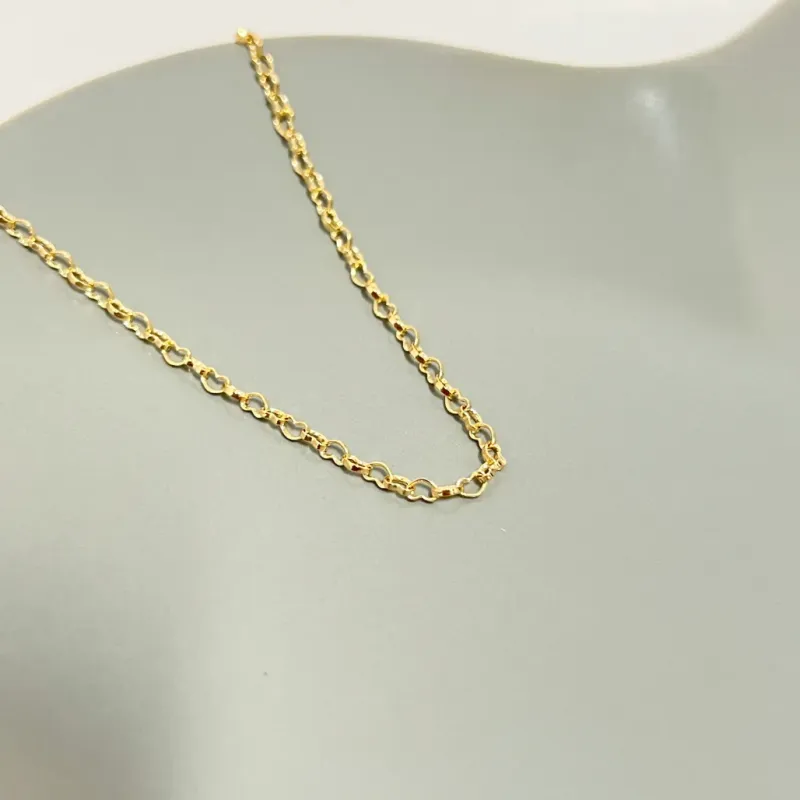 COLAR ELOS MINI CORAÇÃO 45CM
