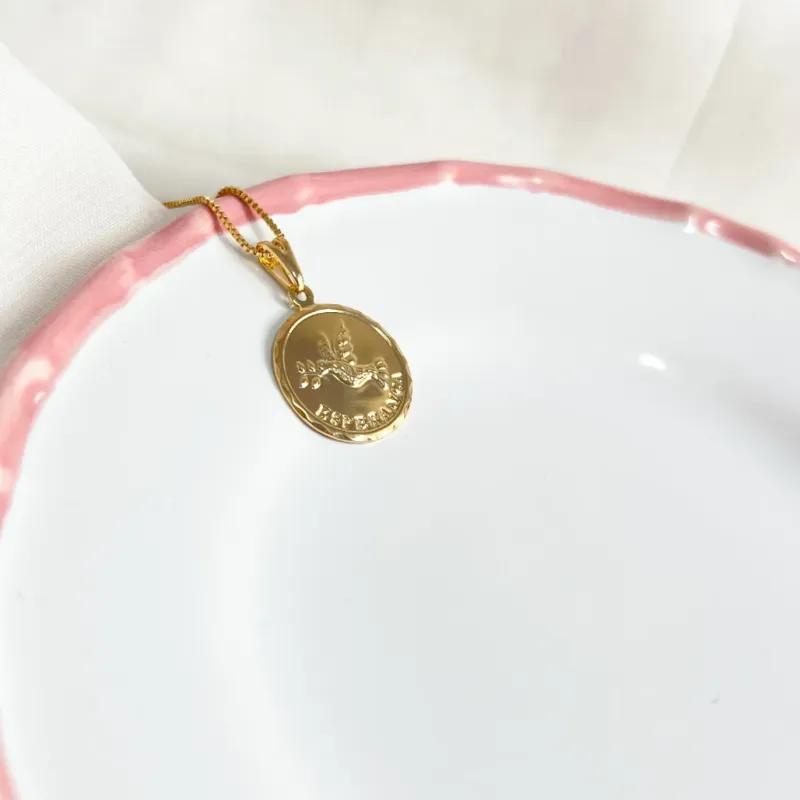 COLAR MEDALHA ESPÍRITO SANTO/ESPERANÇA