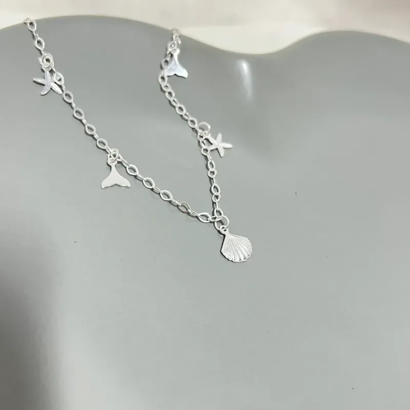 PULSEIRA PRATA925 PINGENTES FUNDO DO MAR