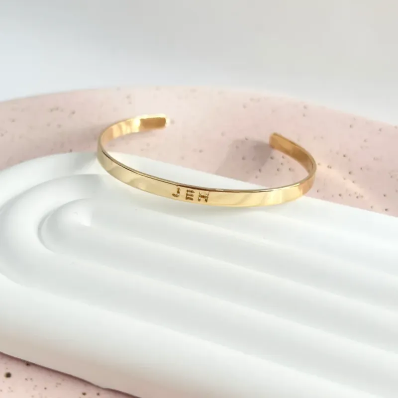 BRACELETE PERSONALIZADO COM CORTE A LASER - JEH