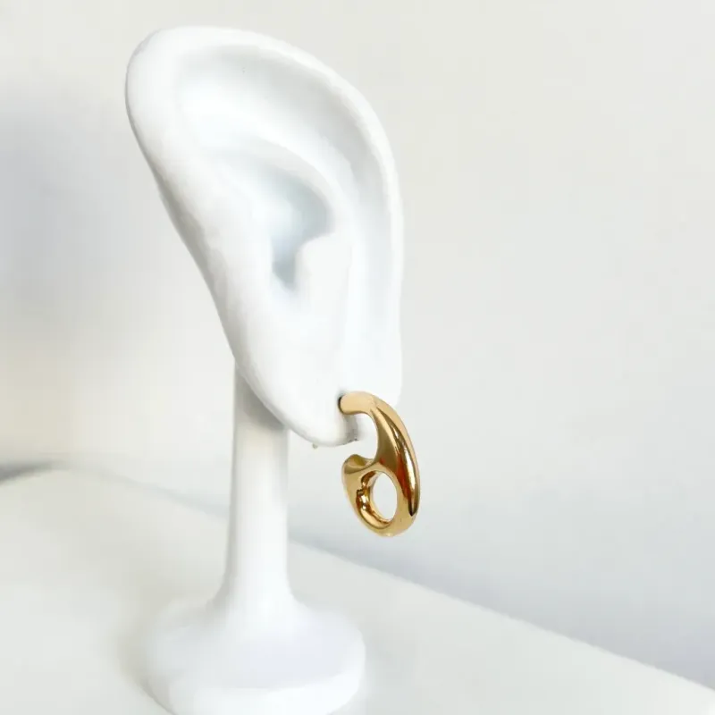 BRINCO ARGOLA LACRE - INSPIRAÇÃO GUCCI