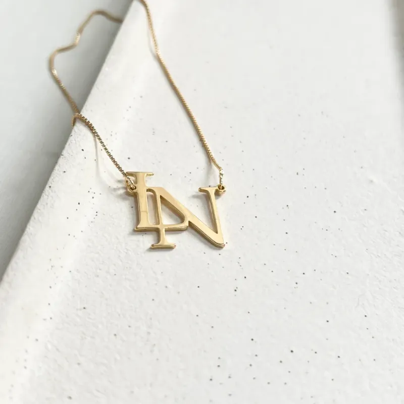 COLAR MONOGRAMA 2 LETRAS - LN