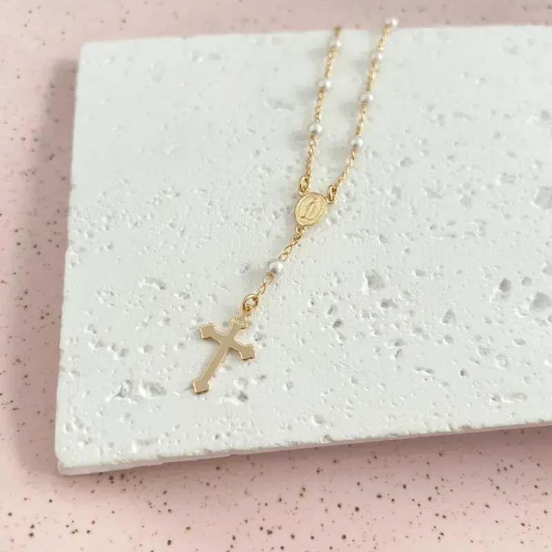 PULSEIRA TERÇO PÉROLAS