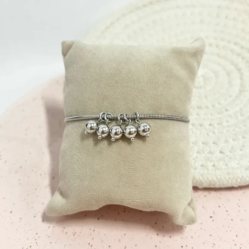 PULSEIRA RABO DE RATO COM 5 BOLAS