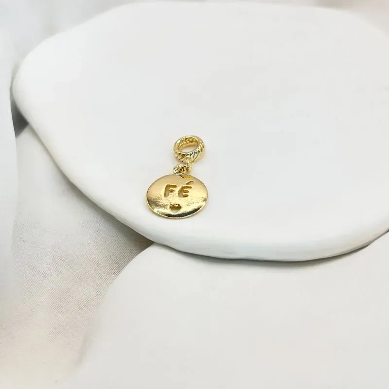 BERLOQUE SIMPLES MEDALHA FÉ