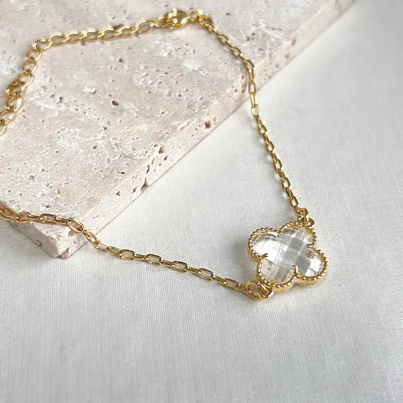 PULSEIRA TREVO CRISTAL