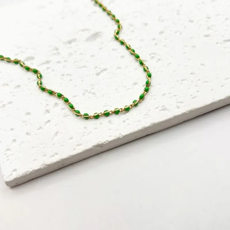 TORNOZELEIRA RESINADA VERDE BANDEIRA
