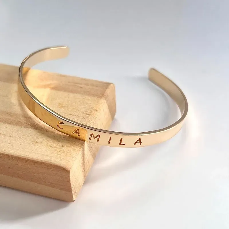 BRACELETE PERSONALIZADO COM CORTE A LASER - CAMILA