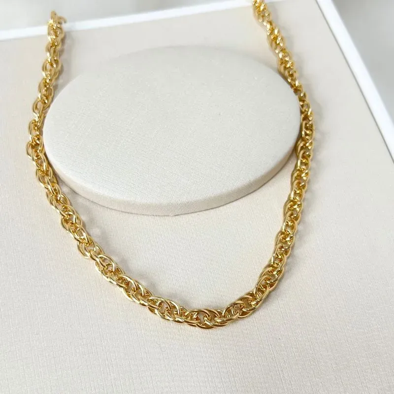 COLAR CHOKER ELOS ENTRELAÇADOS - 40CM
