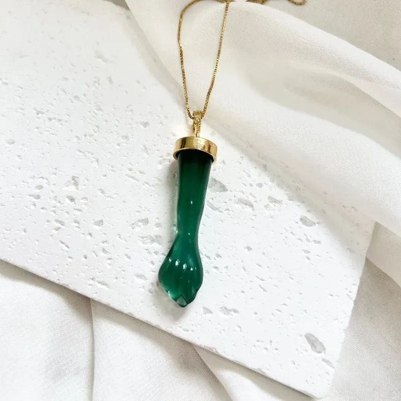COLAR FIGA 5CM DE ACRÍLICO VERDE