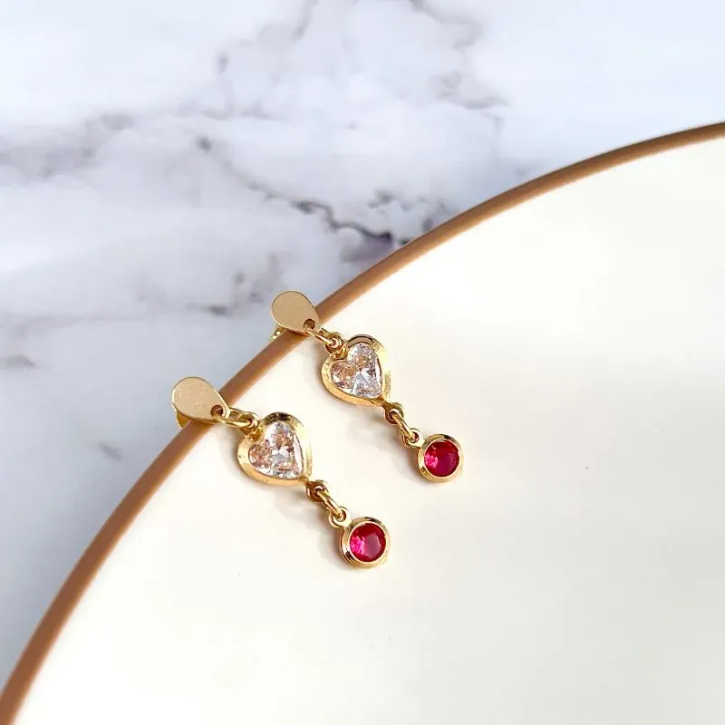 BRINCO LONGO CORAÇÃO E CÍRCULO