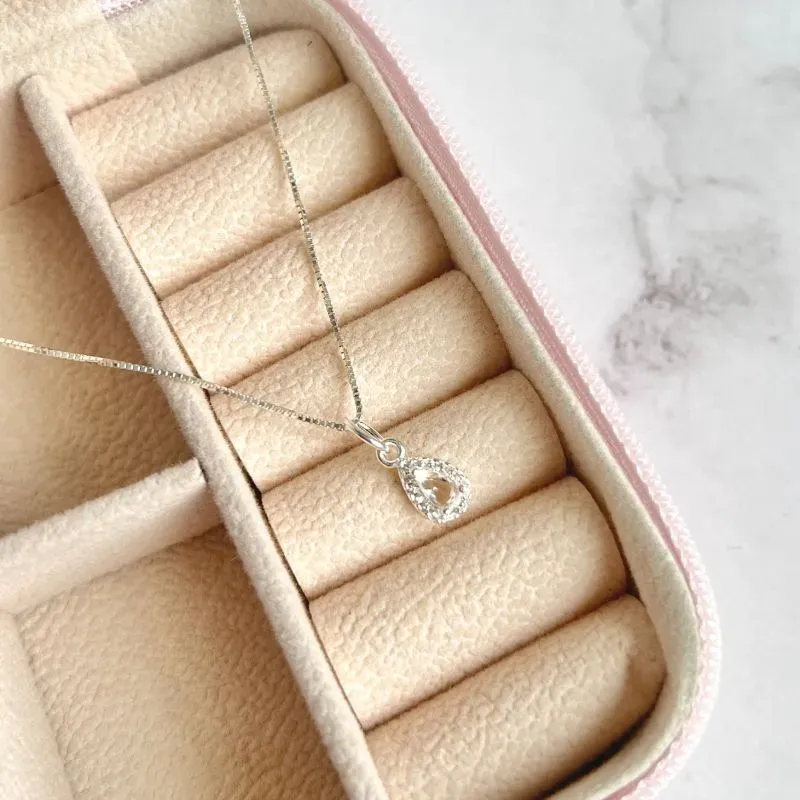 COLAR PRATA925 PINGENTE GOTA